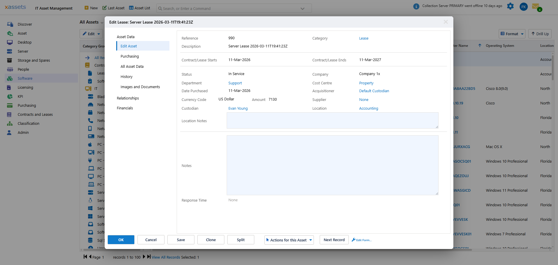 Installed software detail (image 4)