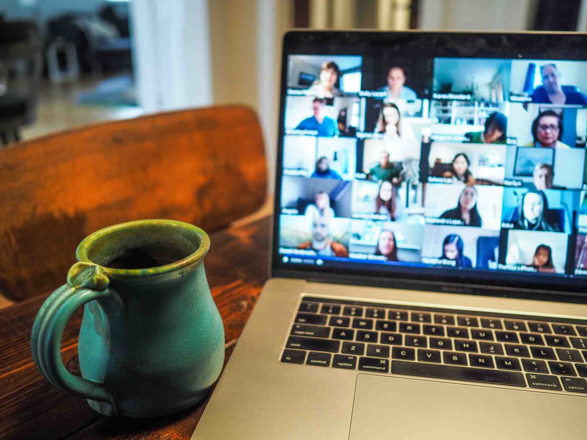 Man using ipad image