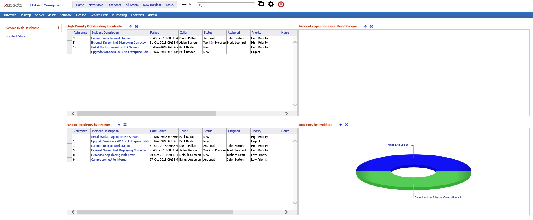 Screenshot from the xAssets product suite